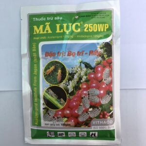 Mã Lục 250WP, 2 hoạt chất mạnh, lưu dẫn trừ rầy, rệp sáp, bọ trĩ, rầy nâu ( gói 100gr)