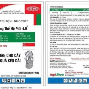 M8-Singapore (Niko 720WP) 100g – Thuốc trừ bệnh cây trồng, đặc trị đạo ôn, thán thư, phấn trắng