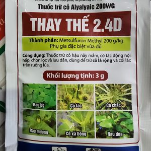 Thuốc trừ cỏ Alyalyaic 200WG thay thế 2.4D gói 3g