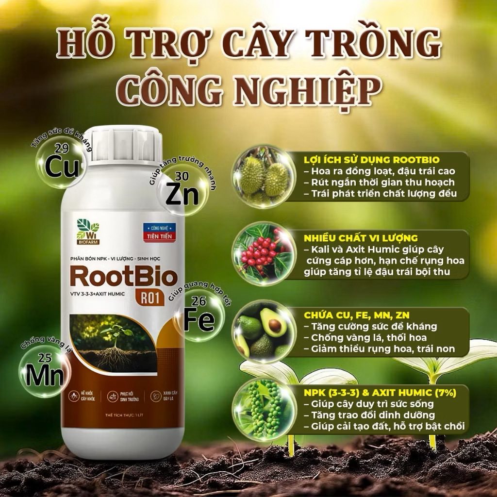 RootBio R01 Gel Sinh Học – Siêu Kích Rễ, Bung Đọt Mạnh, Tăng Năng Suất Cây Trồng - Ảnh 5