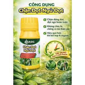 Chặn Đọt - Ngủ Đọt AOC 250ml – Già Lá Nhanh, Chống Rụng Hoa Trái, Ổn Định Cây, Pha 200–400L