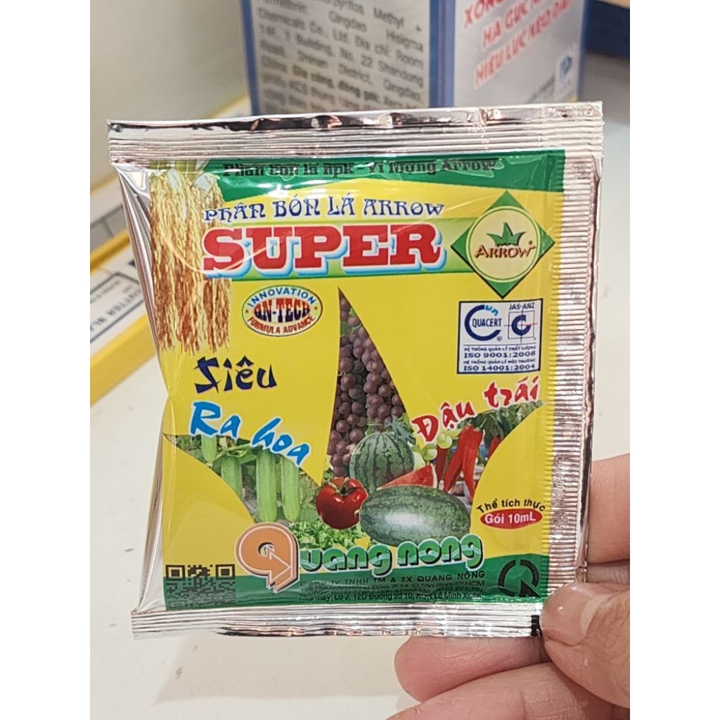 Phân bón lá NPK - Vi lượng Arrow Super (Siêu Ra Hoa - Đậu Trái) gói 10ml